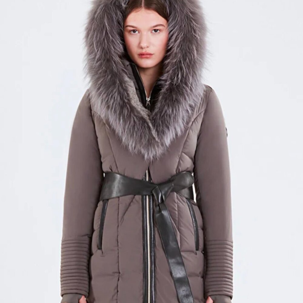 Rudsak Grey Fur coat S. In excellent condition - Picture 2 of 4